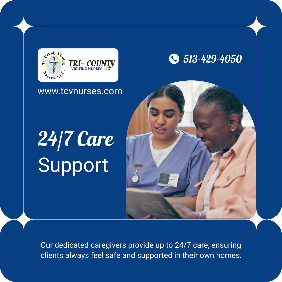 tcvnurses's tweet photo. Round-the-clock care for your peace of mind. Our 24/7 services provide unmatched support. Contact us for details!
 
#HomeHealthCare #CincinnatiOH #24HourCare https://t.co/DDNMpRDfwP