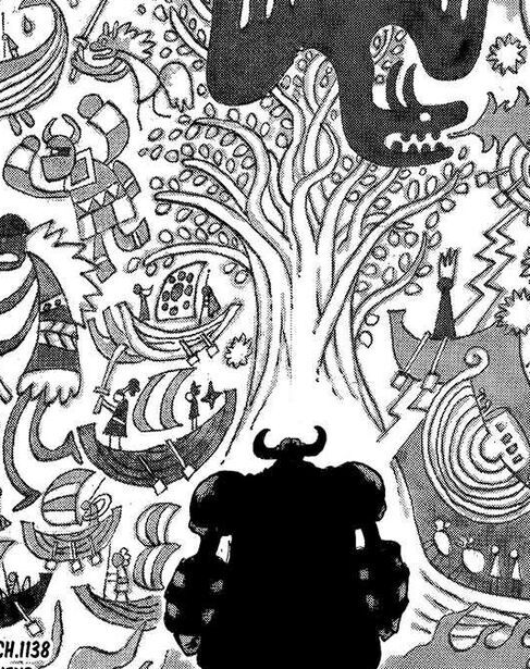 3SkullJoe's tweet photo. #ONEPIECE

What are the odds that the part of the mural being obscured by Franky will be revealed to show a straw hat placed at the base of the tree? https://t.co/07Y9qF2O8q