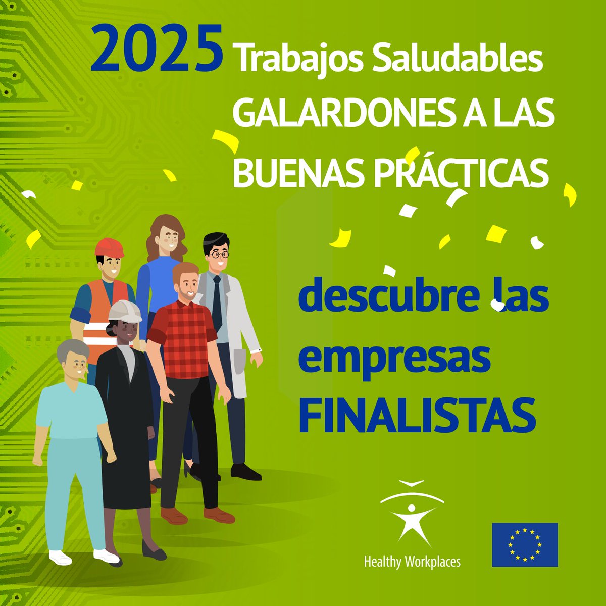 Descobre as 34 empresas da UE 🇪🇺 que compiten polos Galardóns ás boas prácticas en #SST de <a href="/EU_OSHA/">EU-OSHA 🇪🇺</a>!

🏆 Dende #eLearning ata #IA, inspírate! ✨

Explora os seus proxectos aquí! 🔗 run.gob.es/dmvRESST-awards

#RESST #EUHealthyWorkplaces #Issga