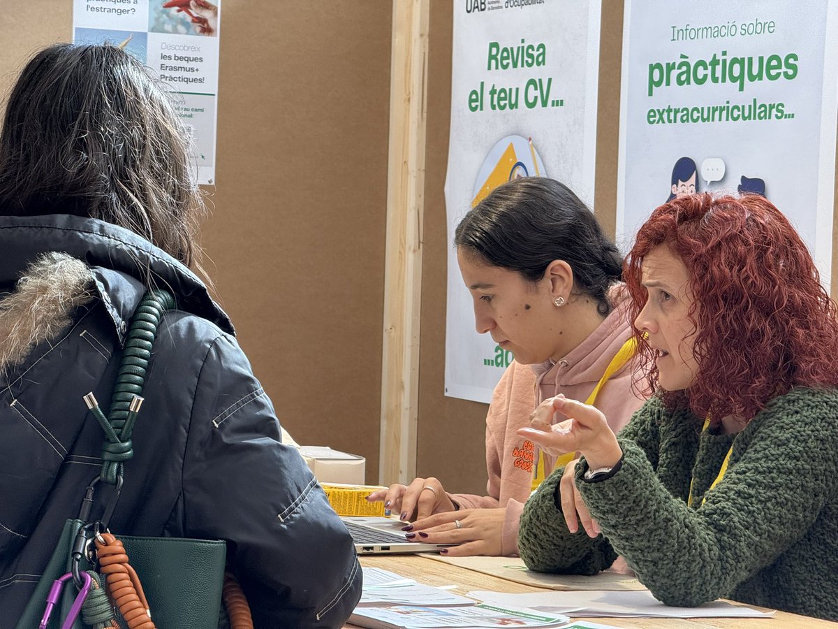Servei d'Ocupabilitat de la UAB (@ocupabilitatuab) on Twitter photo 📢 Avui ens trobareu a la #JOVs, la II Jornada d’Ocupació de <a href="/UABveterinaria/">Facultat de Veterinària de la UAB</a>, en el nostre estand al vestíbul de la Facultat.
ℹ️ Us informarem sobre tots els serveis i recursos que la <a href="/UABBarcelona/">Universitat Autònoma de Barcelona</a> posa a la vostra disposició per ajudar-vos a fer el salt al món laboral. 🚀 📢 Avui ens trobareu a la #JOVs, la II Jornada d’Ocupació de <a href="/UABveterinaria/">Facultat de Veterinària de la UAB</a>, en el nostre estand al vestíbul de la Facultat.
ℹ️ Us informarem sobre tots els serveis i recursos que la <a href="/UABBarcelona/">Universitat Autònoma de Barcelona</a> posa a la vostra disposició per ajudar-vos a fer el salt al món laboral. 🚀