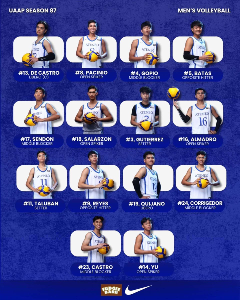 TeamAMDG's tweet photo. It's time to fly high.
One Big Fight Team Ateneo Volleyball for UAAP Season 87! 💙

📷 ateneo.volleyball https://t.co/XKd0VjrTCQ