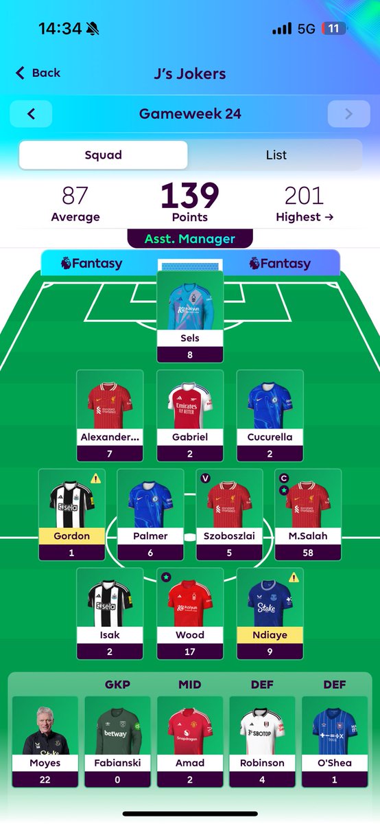 231k 🌍 
2 very predictable transfers 🔒 for gw25

4 green arrows on the trot ✅