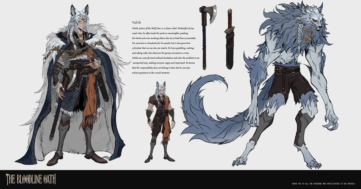 RongTang6's tweet photo. Valrik
#conceptart #dnd #wolf #characterdesign #character #design #gameart #werewolf #drawing #sketch #photoshop https://t.co/KgVEEeuK2R