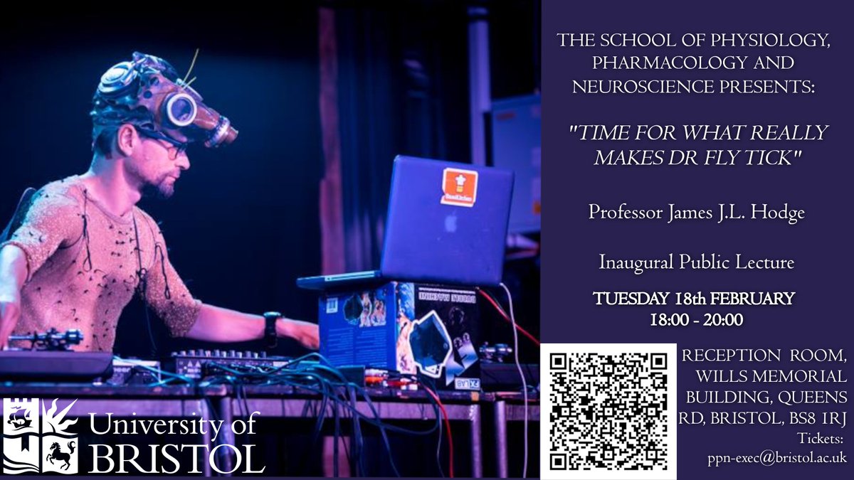 University of Bristol School of PPN (@uobppn) on Twitter photo 📢Please join us for Professor James Hodge's Inaugural Lecture on Tues 18th February at 6PM in the Wills Memorial Building 📢
🪰"Time for what really makes Dr Fly Tick"🪰
Tickets on our Linktree: linktr.ee/UoBPPN <a href="/doctor_fruitfly/">Professor James Hodge</a> <a href="/wills_memorial/">Wills Memorial building</a> 📢Please join us for Professor James Hodge's Inaugural Lecture on Tues 18th February at 6PM in the Wills Memorial Building 📢
🪰"Time for what really makes Dr Fly Tick"🪰
Tickets on our Linktree: linktr.ee/UoBPPN <a href="/doctor_fruitfly/">Professor James Hodge</a> <a href="/wills_memorial/">Wills Memorial building</a>