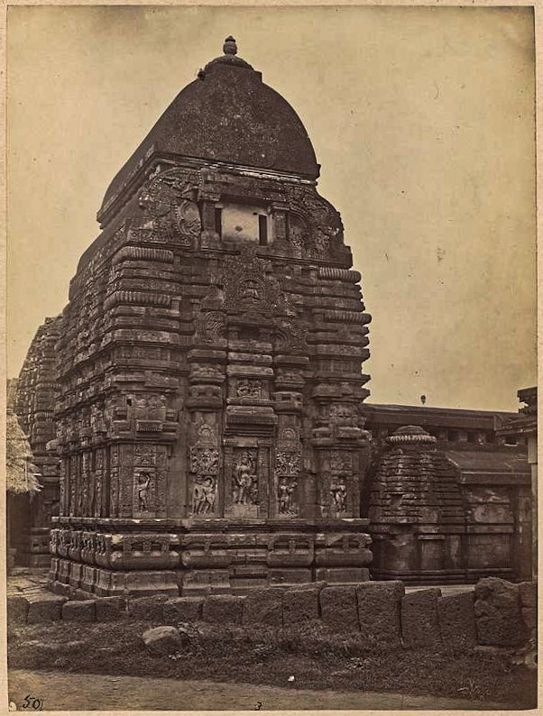 A rare click of Baitāḷa deuḷa or Vaitāḷa deuḷa in the year 1850 .

This temple is an architectural marvel built during the 8th-century in the typical Khakara style of the Kalinga architecture dedicated to Goddess Chamunda located in Bhubaneswar,