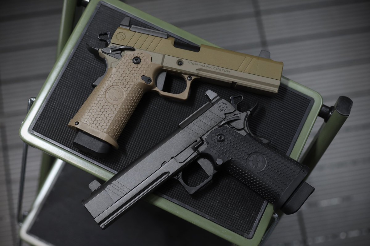 jkarmy_int's tweet photo. Finally !!!
NEW ! RWA NIGHTHAWK Customs
TRS COMP & SAND HAWK GBBP
These will make a fine addition to the collection 🤩
#rwa #nighthawk #sandhawk #trscomp https://t.co/kwtQzbOUlC