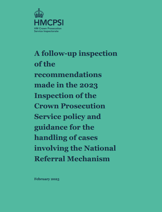hmcpsi's tweet image. Our follow-up inspection to @CPSUK’s approach to county lines cases & using the National Referral Mechanism shows CPS are committed to these cases and while they have updated guidance, further improvements required to ensure all CPS Areas are consistent hmcpsi.justiceinspectorates.gov.uk/report/nationa…