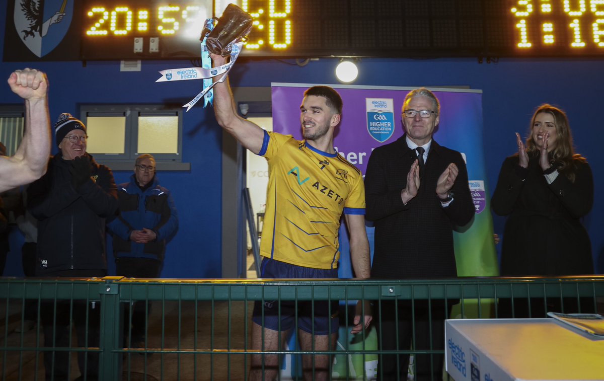 DCU's tweet photo. DCU are @ElectricIreland Sigerson Cup champions for the sixth time 🏆

Final score:
DCU: 1-16
UCD: 3-6

Congratulations and well done @DCUDocEirGAA - we are so proud! 👏

#WeAreDCU https://t.co/TLISU6avbc