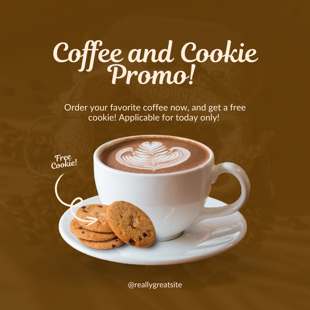 CoffeeP24501's tweet photo. A today offer only get the coffee with a cookie of your for free only offer like this in town, get yours now. #coffee #cafe #sale https://t.co/Xu6UMrI3PT