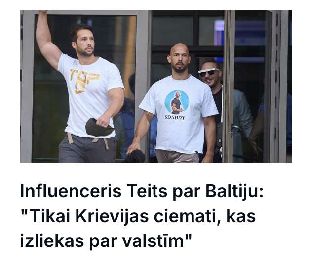 alise_paberza's tweet photo. Es par Teitu: "Tikai pilnīgi un galīgi atsaldēts idiots, kurš izliekas par īstu vīrieti". https://t.co/XgGKxh1c0i
