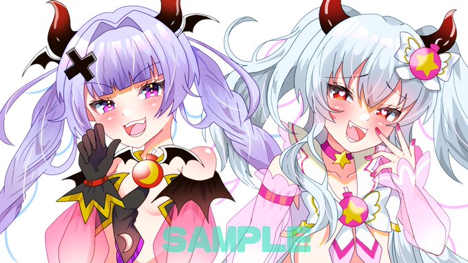 ご依頼でPOPUPの衣装の
ダァクちゃまとグリムアロエ
お描きしました〜✨

ありがとうございました🙏🎶 