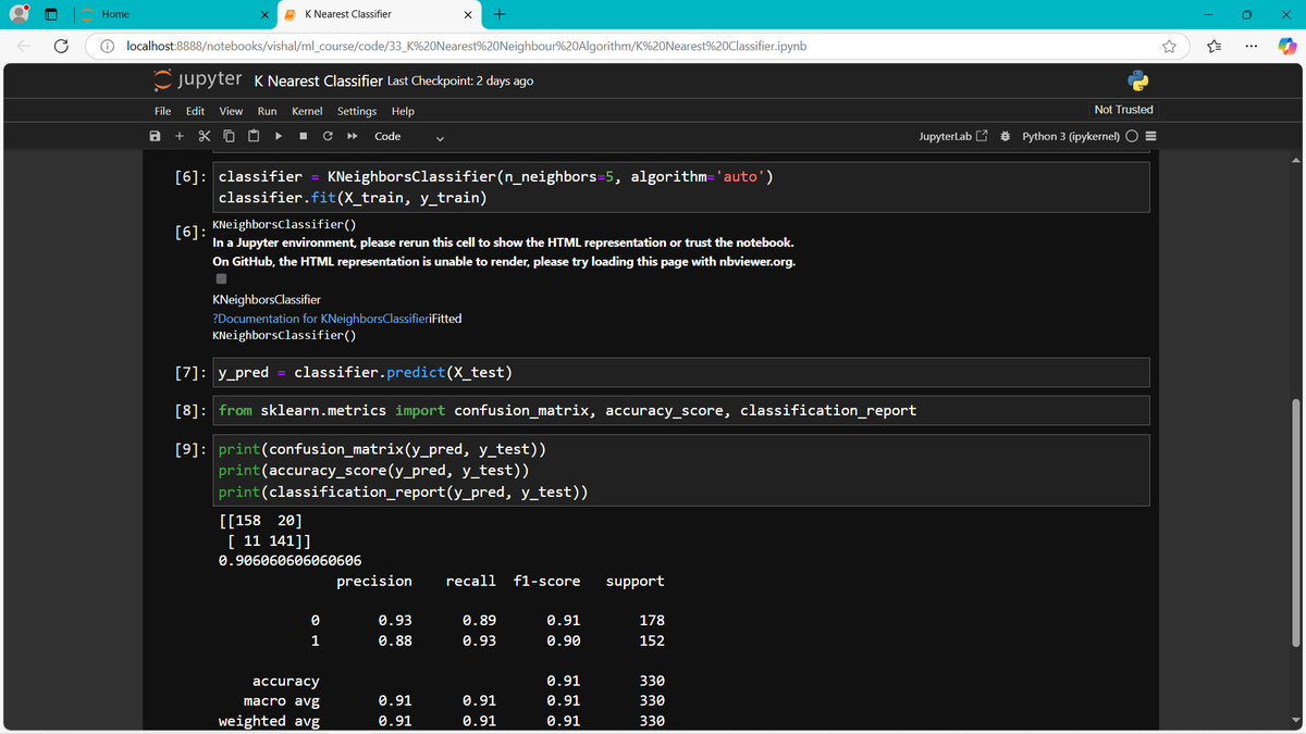 IparVishal's tweet photo. K-Nearest Neighbors :-
It is a simple yet powerful machine learning algorithm used for both classification and regression. Instead of building a complex model, KNN looks at “K” nearest data points in the training set to make predictions.

Code : https://t.co/piuI8D0swy https://t.co/WQ8w5QX2yD