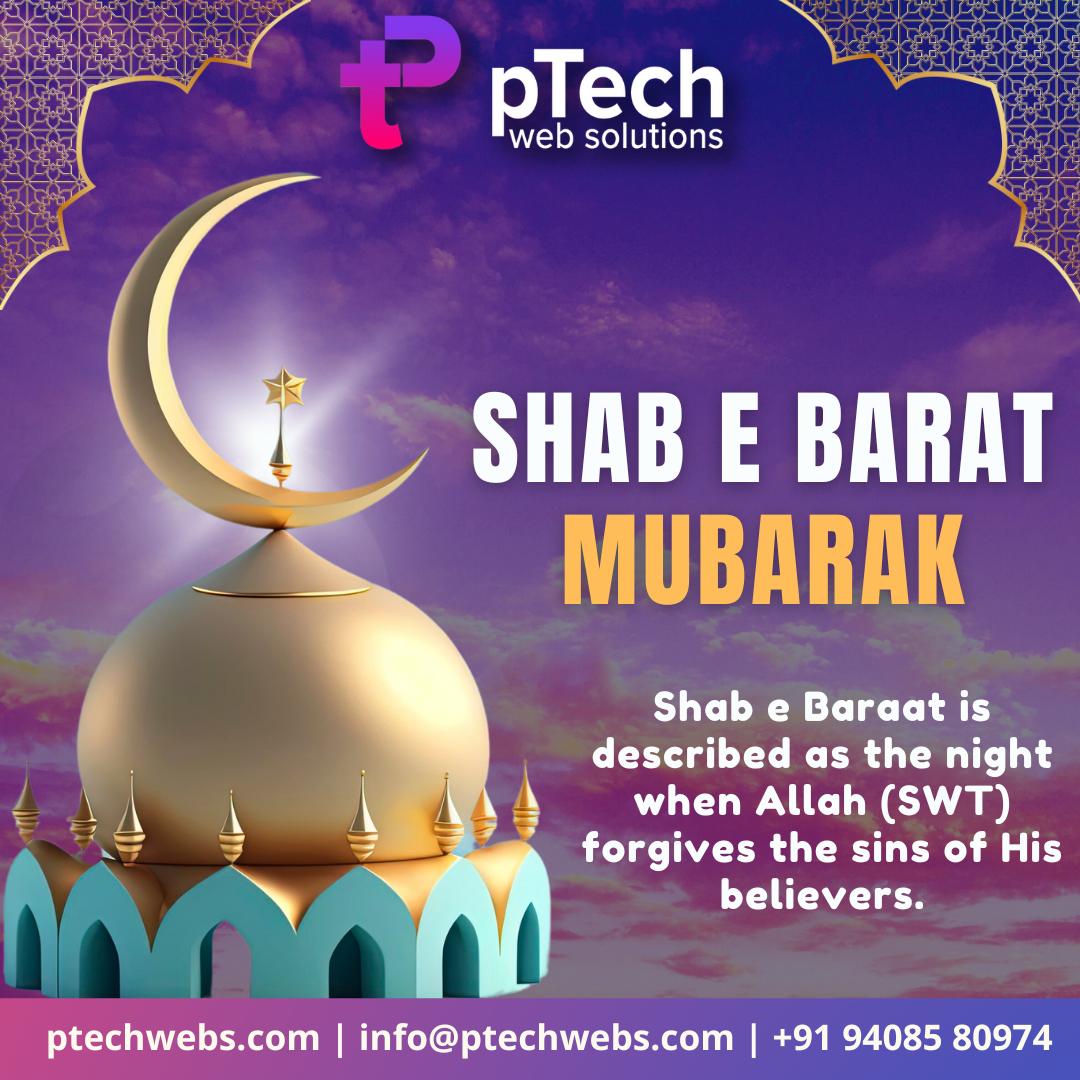 ptechwebs's tweet photo. pTech Web Solutions Wishes You a Blessed Shab-e-Barat! 
#ptechwebs #ptechwebsolutions #ptechwebsolutions✨ #ShabEBaraatMubarak #BlessingsOfAllah #ForgivenessNight #ShabEBaraat #BlessedNight #PrayersForAll #IslamicOccasion #AllahsMercy #DuaForEveryone #GratitudeAndPrayers https://t.co/32Oyj6sV76