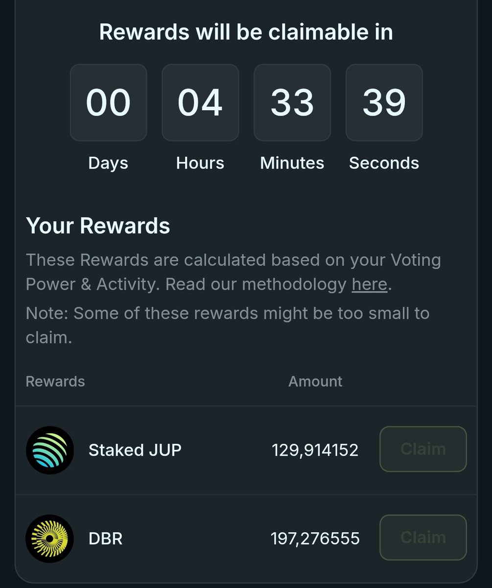Kemphuyen's tweet photo. Check Airdrop "Active Staking Rewards" ASR của @JupiterExchange 

Đây là phần thưởng cho anh em staking $JUP trong quý 4-2024.

👉 Link check: https://t.co/FIno6m2aDr

Phần thưởng sẽ được claim sau hơn 4 giờ nữa, Kem thấy xịn hơn air #storyscam 😁 https://t.co/5QzLuVmjq4