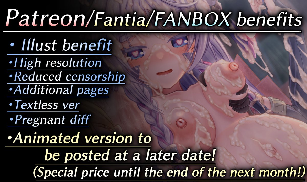 3/3

FANBOX:https://t.co/ha4UXepqW5
Fantia:https://t.co/73S1gmg04o
Patreon:https://t.co/nHLv0bRNq5 