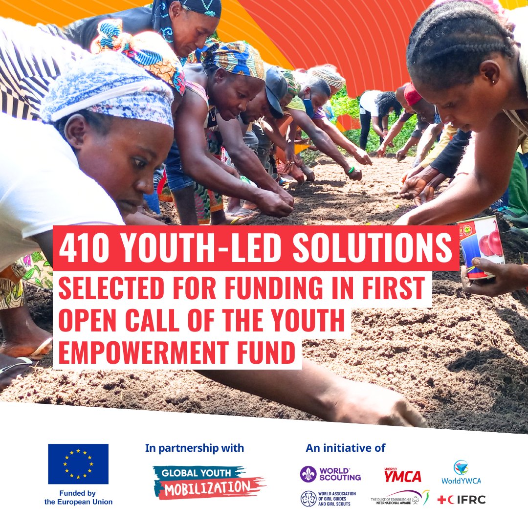 🎉 Congratulations to the 410 incredible Youth-Led Solutions grant awardees of the Youth Empowerment Fund, selected from over 10,400 applications in the first open call cycle! 🌍✨

📌 To read more about the first open call cycle of the YEF: bit.ly/GYMYEFCycleOne…