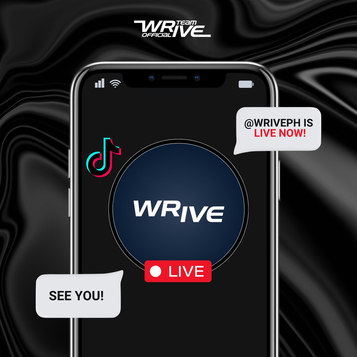 <a href="/WRIVEPH/">WRIVE PH</a> is now LIVE on TikTok! 🖤
 
Watch livestream here:
🖇️ vt.tiktok.com/ZSMLA6Ktj/

#WRIVE