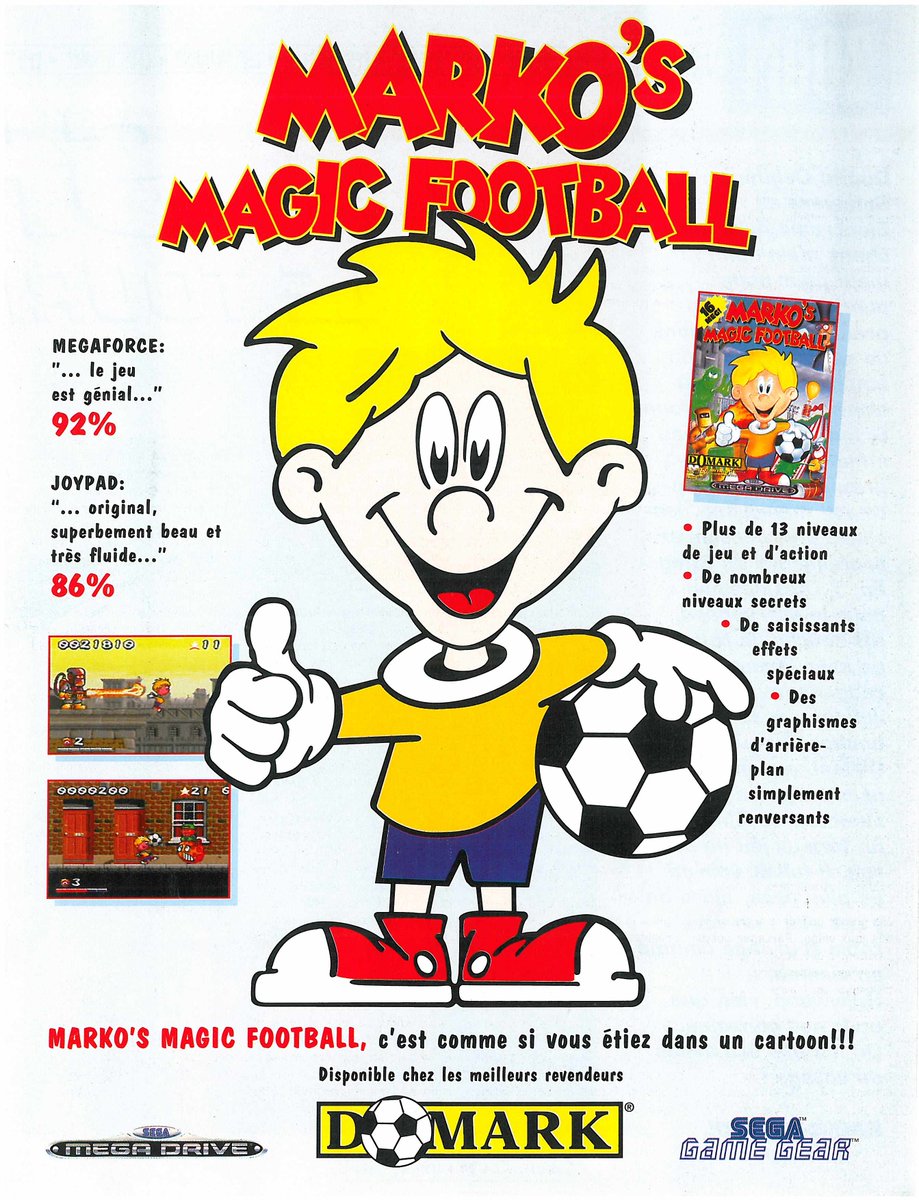 AllmightoFranky's tweet photo. La publicité papier du jour,bonjour!De la belle pub récup dans un mag #MegaForce de 1994!Double-page pour #ShaqFu sur la #Megadrive et la #Supernes,#StarWars rebel assault sur #MegaCD et #MarkosMagicFootball sur #GameGear et MD! #retro #retrogaming #oldschool #80s #90s https://t.co/rhYwmU1bIj