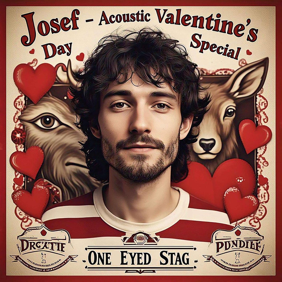 Calling all the lovers! 🥰 

Looking for something to do this Valentines night? Why not join us from 7pm for a Valentines Special with Josef! 

Live acoustic music from 7pm! See you there! ❤️ 🎶