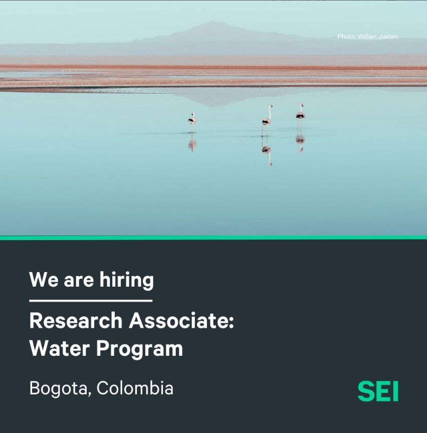 📢 #JobAlert | Research Associate (SEI Latin America 🇨🇴)

Apply your #hydrogeology expertise to assess lithium production impacts, develop groundwater models, and promote sustainable water management. 

⏳ 21 February 2025
🔗 Apply: buff.ly/3CQ85DZ
