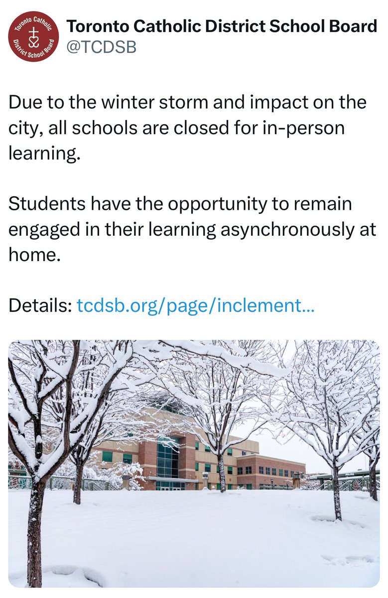 St. Michael’s Choir School is closed today due to inclement weather.  Stay warm!