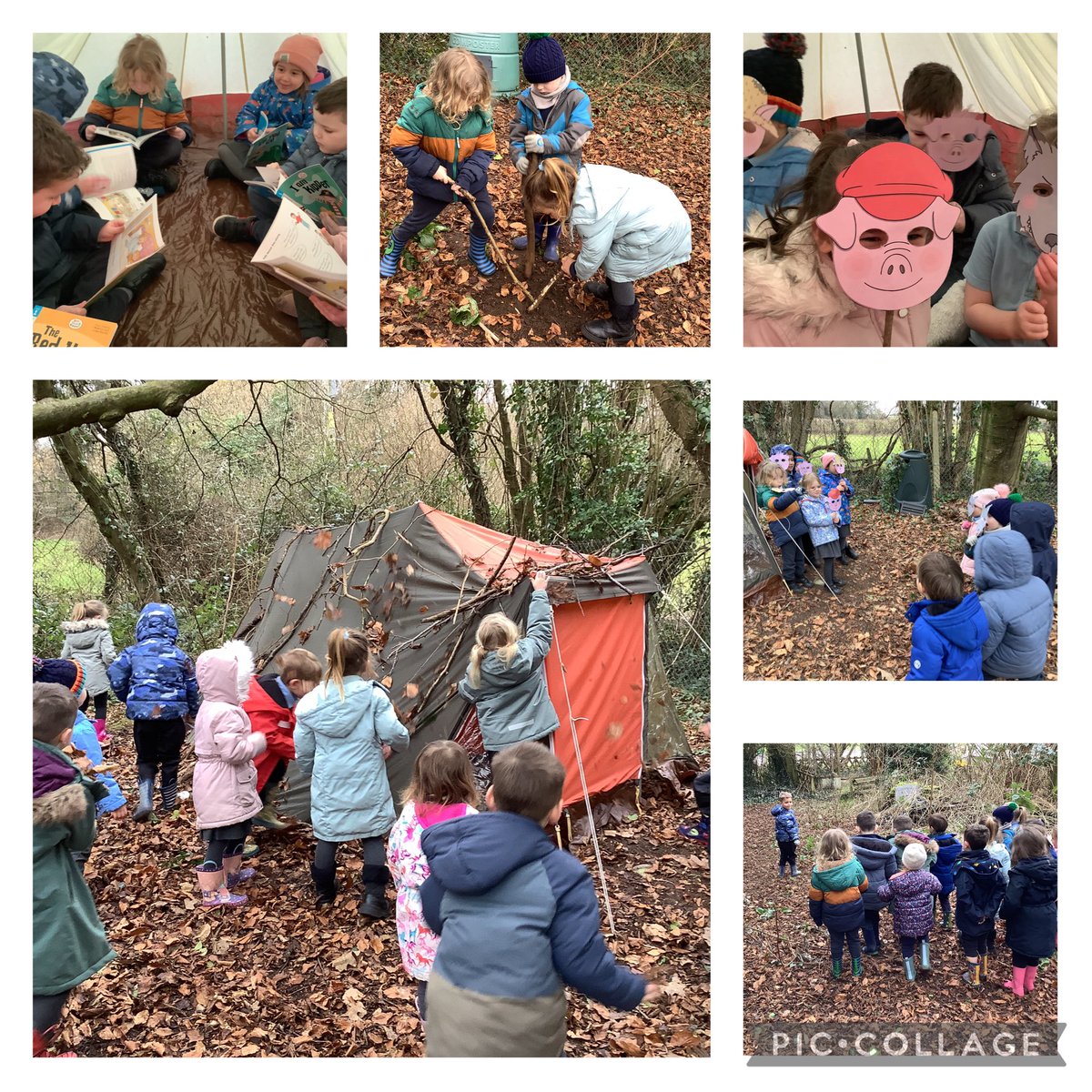 Cherry Tree class had a wonderful time creating a den and acting out the story of three little pigs. We even had chance to enjoy lots of stories.