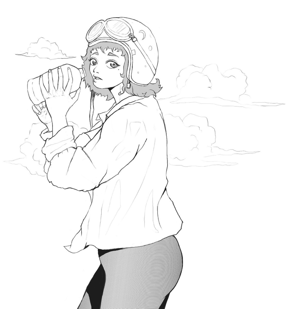 thesketchghost's tweet photo. Don't forget to drink water 🧊

 #イラスト #oc https://t.co/nE319VMDMI