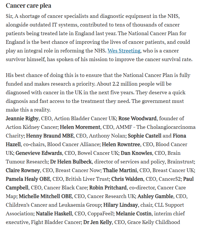 SKC_UK's tweet photo. Today, we’re joining 50+ cancer charities, speaking with #OneCancerVoice, to call on the UK Government to fully fund the upcoming National Cancer Plan, to ensure cancer patients get the care they deserve. https://t.co/1BmGre2Ie8
