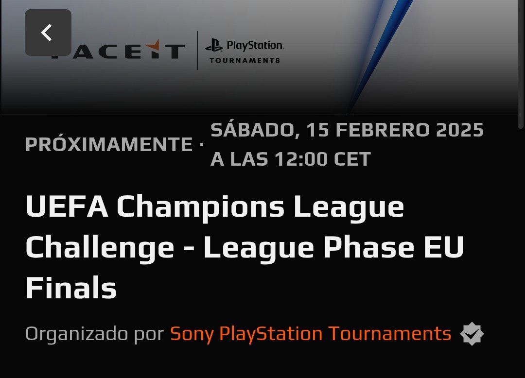 El día 15 juego la #Final de <a href="/ChampionsLeague/">UEFA Champions League</a> de <a href="/easportsfces/">EA SPORTS FC ESPAÑA</a> desearme suerte amig@s. <a href="/EASPORTSFCPro/">EA SPORTS FC Pro</a>