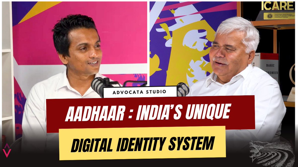 advocatalk's tweet image. Aadhaar: A game-changer or a challenge? 🔍💡 In the latest episode of Advocata Studio, Dr. Ram Sewak Sharma, former UIDAI Director General, joins Dhananath Fernando to unpack India’s digital ID revolution—its origins, hurdles, and impact on welfare &amp;amp; payments. 
#india #economia…