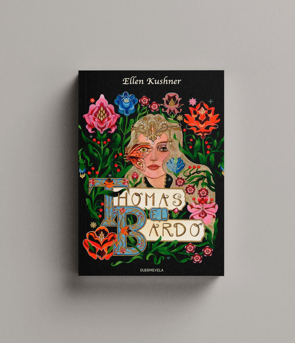 DuermevelaEd's tweet photo. ✨ NOVEDADES ✨ Hoy os mostramos la cubierta de «Thomas el bardo» de Ellen Kushner @EllenKushner  realizada por Maria Matos🤍

👸🏻En marzo llegará a las librerías españolas por primera vez esta inolvidable novela ganadora en 1991 de los premios World Fantasy y Mythopoeic. https://t.co/7Xa2pASipa