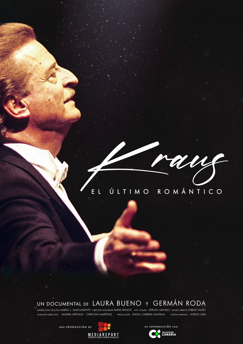 Este domingo 16 de febrero, <a href="/Impres_TVE/">Imprescindibles TVE</a> emite Kraus, el último romántico. El documental que he tenido el honor de dirigir,  junto con mi amigo <a href="/germanroda/">Germán Roda</a> Gracias a <a href="/RTVCes/">RTVC</a> por apostar por proyectos hechos en Canarias y a <a href="/rtve/">RTVE</a> <a href="/MarcosHBermejo/">Marcos Hernández Bermejo</a> por la difusión nacional.