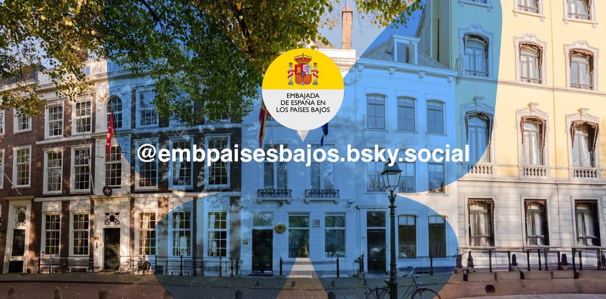 EmbPaisesBajos's tweet image. La Embajada de España en La Haya estrena cuenta en @bluesky
Síguenos en 👉 bsky.app/profile/embpai…