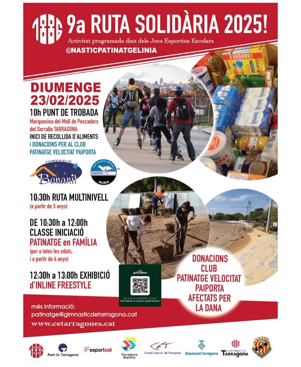 Fundació Bonanit (@fbonanit) on Twitter photo ❤️🔥 Agafeu l’agenda!
🛼 Els amics de <a href="/Patinatgenastic/">Patinatge Gimnàstic</a> organitzen una nova jornada solidària per donar suport a la nostra tasca.
📅 És el 23 de febrer, no hi falteu! ❤️🔥 Agafeu l’agenda!
🛼 Els amics de <a href="/Patinatgenastic/">Patinatge Gimnàstic</a> organitzen una nova jornada solidària per donar suport a la nostra tasca.
📅 És el 23 de febrer, no hi falteu!