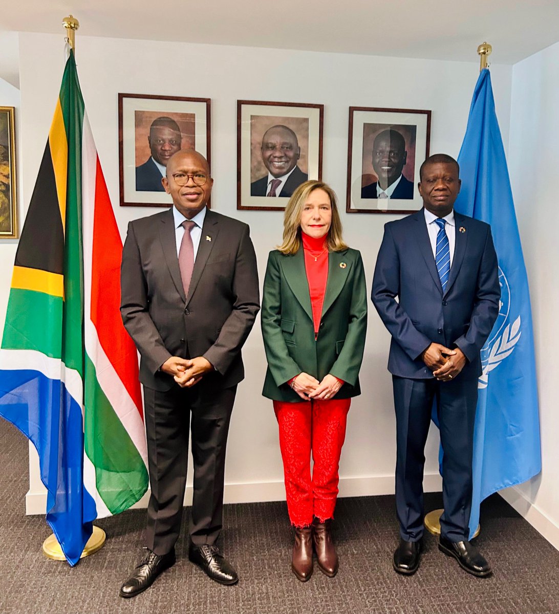 South African Permanent Mission-UN Office, Geneva (@safrpmun_geneva) on Twitter photo This morning, Ambassador Mxolisi Nkosi was honoured to receive Prof. Celeste Saulo, Secretary-General of <a href="/WMO/">World Meteorological Organization</a>, accompanied by Mr. Thomas Asare, Assistant Secretary-General, as part of efforts to strengthen cooperation between South Africa and <a href="/WMO/">World Meteorological Organization</a> in mitigating the impact of This morning, Ambassador Mxolisi Nkosi was honoured to receive Prof. Celeste Saulo, Secretary-General of <a href="/WMO/">World Meteorological Organization</a>, accompanied by Mr. Thomas Asare, Assistant Secretary-General, as part of efforts to strengthen cooperation between South Africa and <a href="/WMO/">World Meteorological Organization</a> in mitigating the impact of