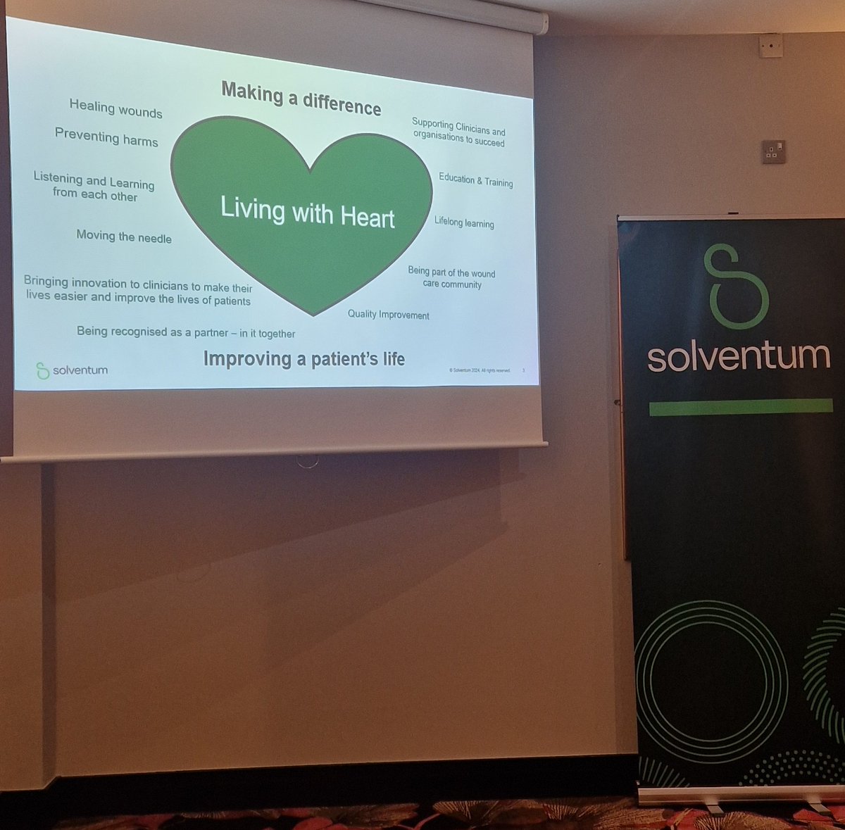 Vicky Murray leading with her heart. Keeping our patients hearts in our mind when managing skin challenges. Think skin smart deliver skin science <a href="/solventum/">Solventum</a>