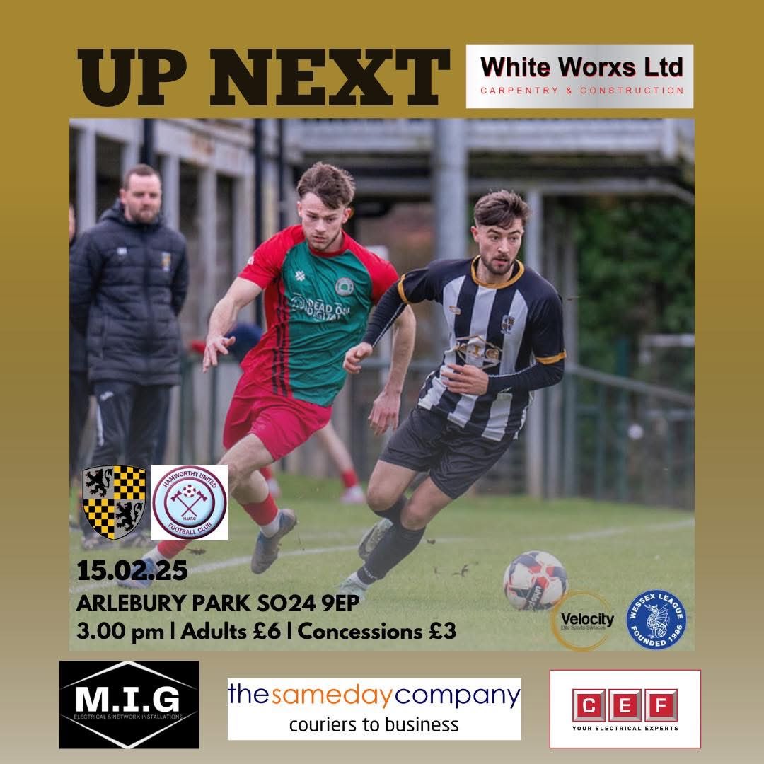 This Saturday we’re looking forward to hosting <a href="/HamworthyUtdFC/">Hamworthy United FC</a> <a href="/WessexLeague/">Velocity Wessex League</a> 

Thanks to our kind match sponsor Keith at White Worxs Ltd

📸 Simon knight 🙏