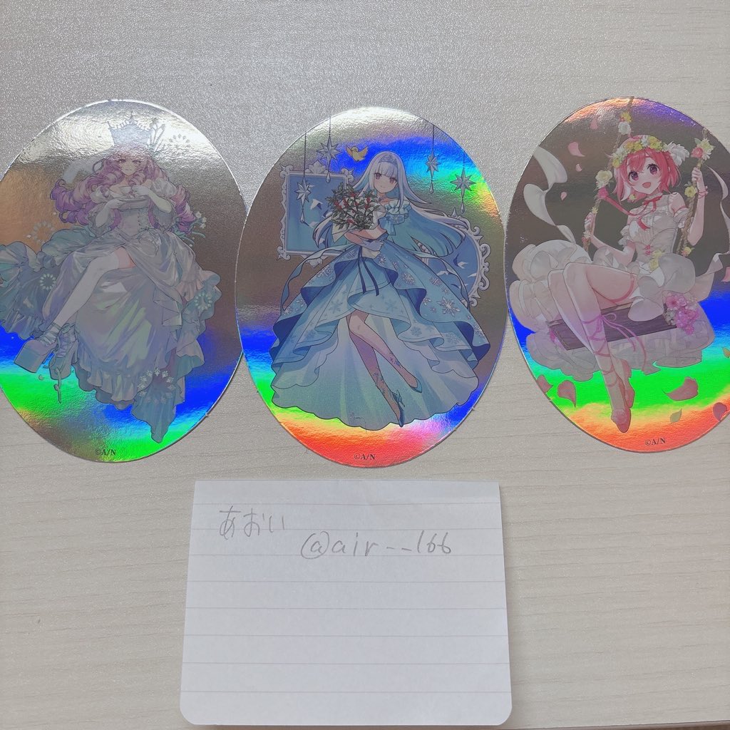 air__166's tweet photo. 【交換】にじさんじ にじフェス 7th 7周年 特典 ストア OS ホログラムクリアカード オーロラステッカー

譲） 1、2枚目

求）3枚目

お気軽にお声かけください https://t.co/F3EzQzubN7