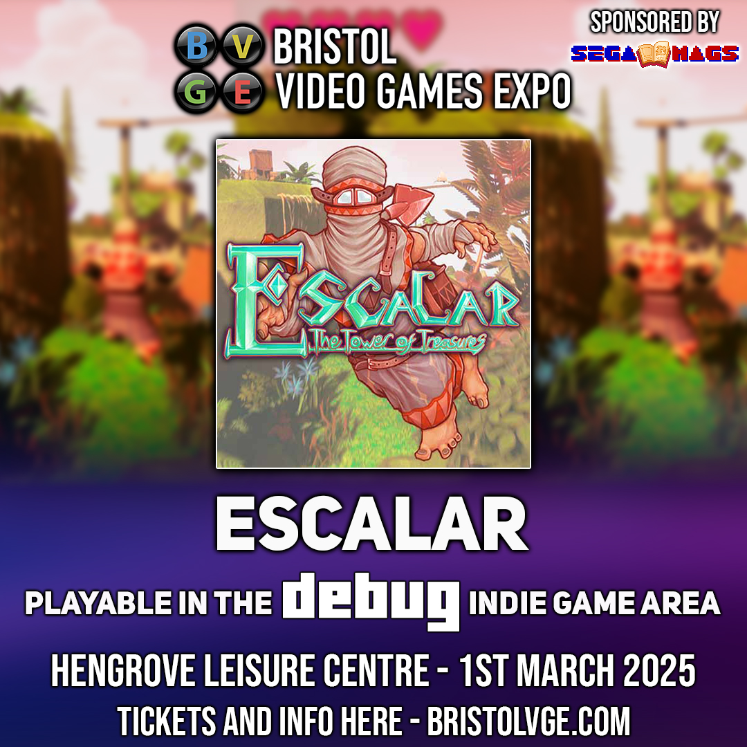 Bristol Video Games Expo (@bristolvge) on Twitter photo ***** INDIE GAME ANNOUNCEMENT *****
The <a href="/debugmagazine/">Debug Magazine</a> Indie Game showcase at Bristol Video Games Expo is packed with awesome new #indiegame to get your hands on! Announcing Escalar by @escalargame
Grab your tickets now at BristolVGE25.eventbrite.co.uk ***** INDIE GAME ANNOUNCEMENT *****
The <a href="/debugmagazine/">Debug Magazine</a> Indie Game showcase at Bristol Video Games Expo is packed with awesome new #indiegame to get your hands on! Announcing Escalar by @escalargame
Grab your tickets now at BristolVGE25.eventbrite.co.uk