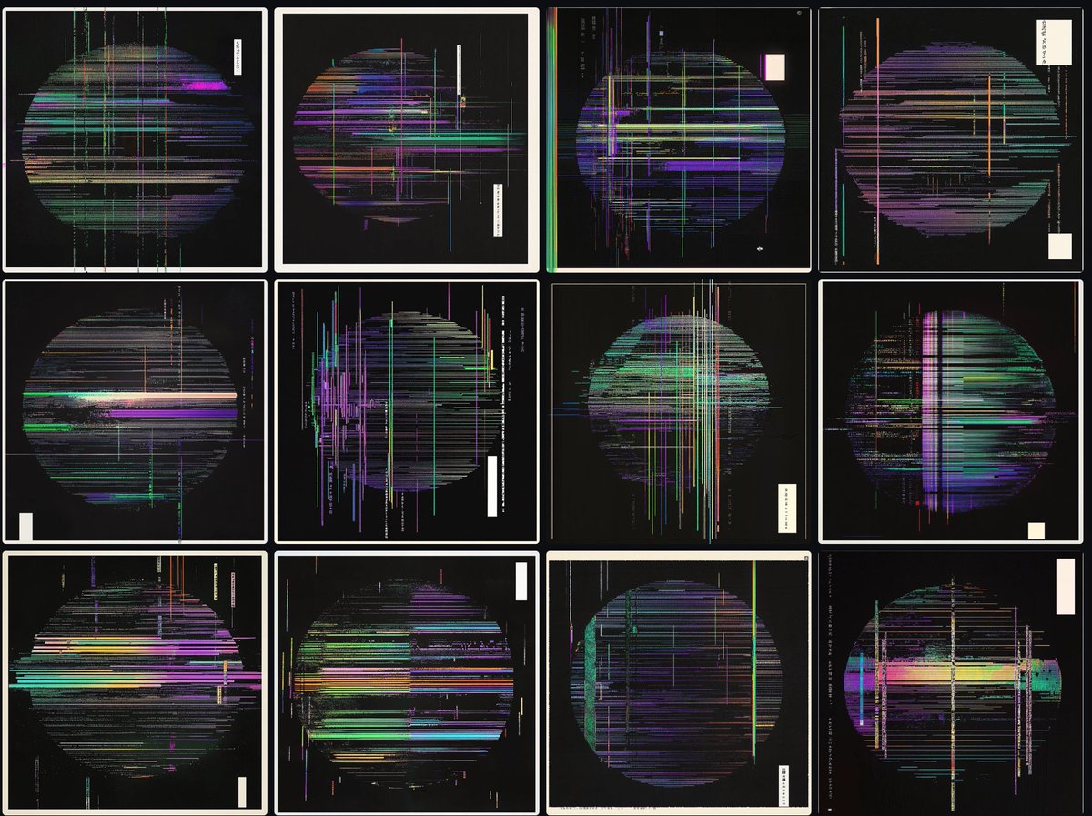On the left is a coded artwork made using  'Genomica 01' , my AI art system. On the right is the coded artwork run through midjourney.  I can then run the midjourney images back into the system to make variation and improvment ideas! #generativeart