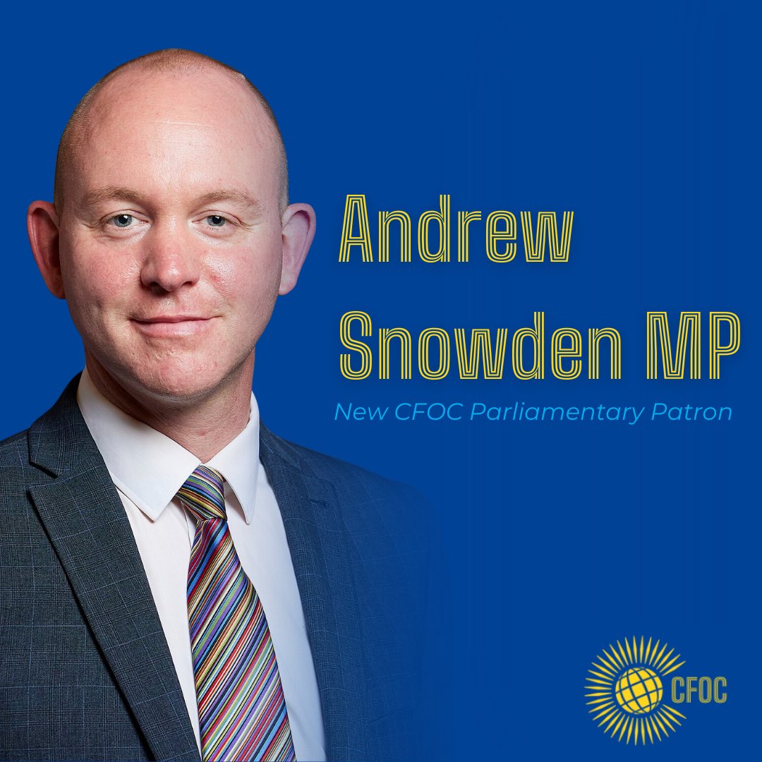 We're delighted that <a href="/A_J_Snowden/">Andrew Snowden MP 🇬🇧</a> has joined CFOC as a Parliamentary Patron.

The Commonwealth is more important than ever, and CFOC is going from strength to strength. 

Watch this space for a big announcement on Commonwealth Day...