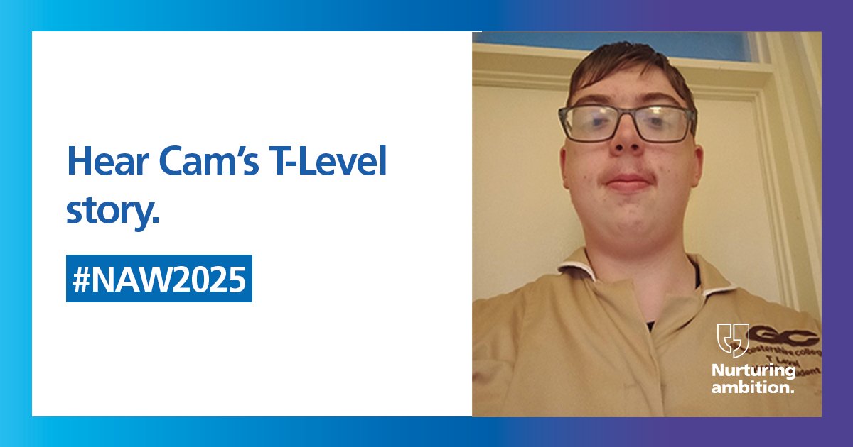 Meet Cam, a T-Level student gaining hands-on experience in our Trauma &amp; Orthopaedic ward at Gloucestershire Hospitals. 

Through his placement, Cam has developed invaluable skills and insight into a career in healthcare. 

Read more: ow.ly/9L2k50UZaYi

#NAW2025