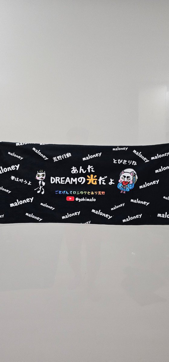 来た～😳🎊
ゴキマロタオル🎉

マロニーさんの優しさに感謝しかないです🥹

これからもDREAMの副団長と水工のタンクの主として頑張ります🤣🤣🤣