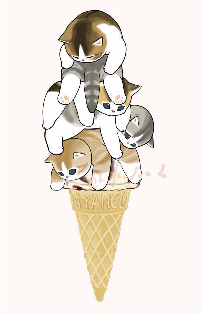 にゃんこアイス マウンテン！