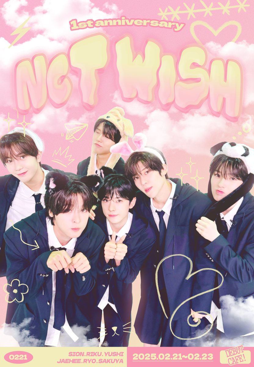 2025_nct_wish's tweet photo. #RT 추첨 5분께 모든 특전을 선물로 드립니다💗

𝟮𝟬𝟮𝟱 𝙉𝘾𝙏 𝙒𝙄𝙎𝙃 𝘿𝙀𝘽𝙐𝙏 𝘾𝘼𝙁𝙀 ◜✧˖°

✧ 𝟷𝚜𝚝 𝚊𝚗𝚗𝚒𝚟𝚎𝚛𝚜𝚊𝚛𝚢 ✧
엔시티 위시의 데뷔 1주년 기념카페를 진행합니다. 

#앞으로만_가_NCTWISH

𝙒𝙝𝙚𝙧𝙚 ٩ 카페 해시태그유 ۶
𝙒𝙝𝙚𝙣 ❷⓿❷❺.⓿❷.❷❶~⓿❷.❷❸ https://t.co/HO17eK31KF