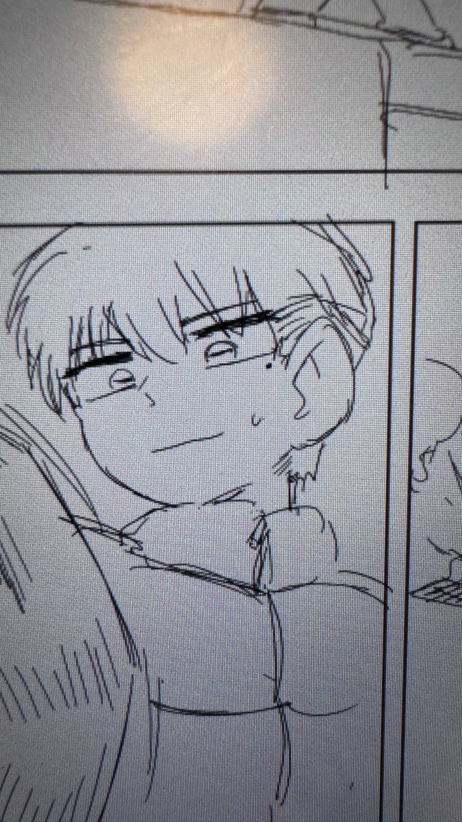 クッソしょうもないマンガなのに無駄に良い顔描けたりする #wip 