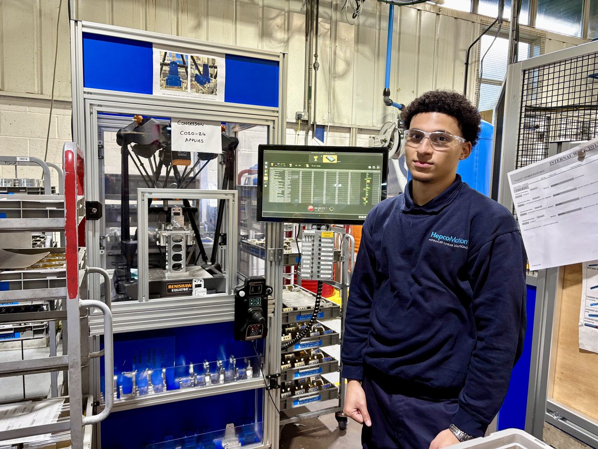 HepcoMotion's tweet image. Today is #TLevelThursday so we&apos;re celebrating the third year of the Hepco T Level Academy. The programme has been key for developing young engineers with learners rotating around 15 different departments, building vital knowledge, skills and behaviours.

#NAW2025 #TLevels