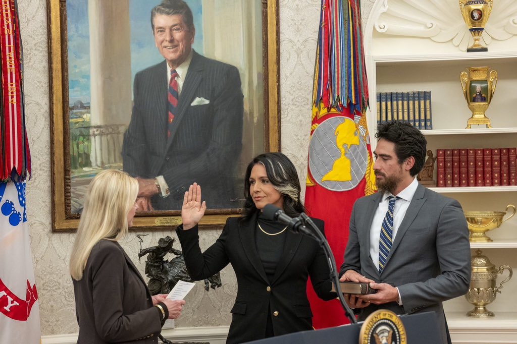 Tulsi Gabbard ๐บ (@tulsigabbard) on Twitter photo Thank you <a href="/realDonaldTrump/">Donald J. Trump</a> for the privilege and opportunity to serve our great country and the American people as your Director of National Intelligence. Thank you <a href="/realDonaldTrump/">Donald J. Trump</a> for the privilege and opportunity to serve our great country and the American people as your Director of National Intelligence.