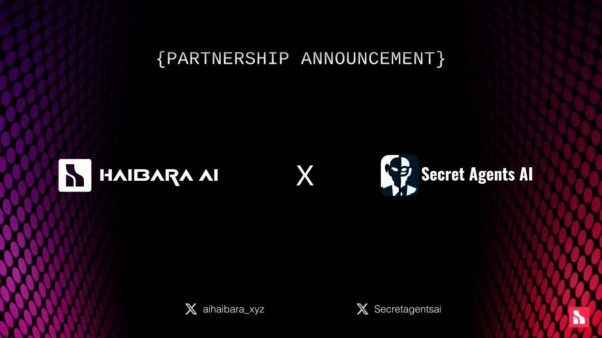aihaibara_xyz's tweet image. Haibara AI x @Secretagentsai – Stealth Meets Strategy

Trading intelligence is only as powerful as the security behind it. Haibara AI’s predictive market insights now integrate with Secret Agents AI’s decentralized security framework, ensuring traders operate with both alpha and…