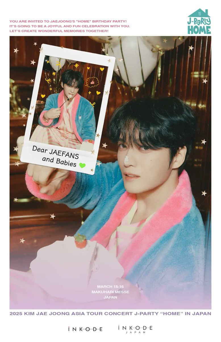 Hi friends - I have a good problem to have which is I have 1 extra ticket for both days JParty in Japan (15-16 March) which I secured during FC1. Anyone wants to join <a href="/JaeChris13/">くりくり🍂</a> <a href="/15ab3lly_KJJ/">Isabelle♡KJJ</a> and I to meet <a href="/bornfreeonekiss/">kimjaejoong</a> next month? Please DM me if you’re interested.
#JAEJOONG
